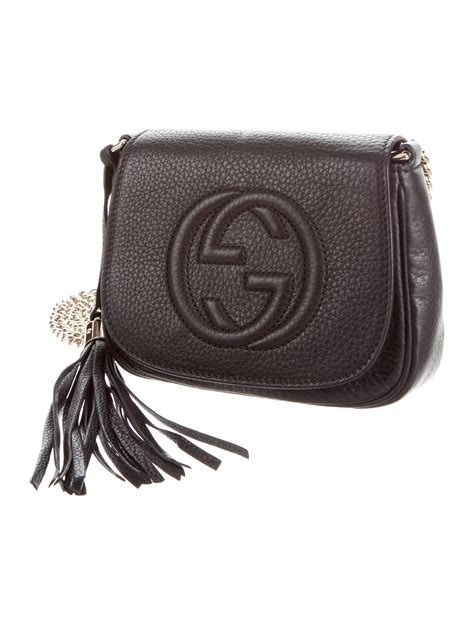 gucci soho leather bag with chain|Gucci soho leather crossbody bag.